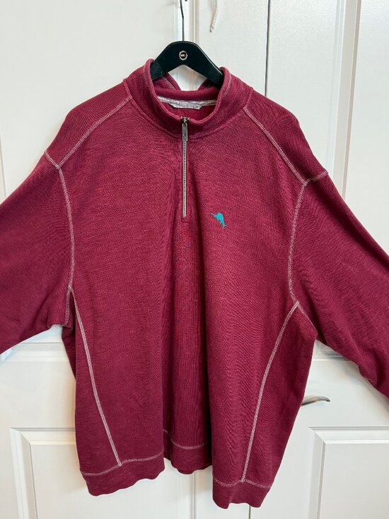 Tommy Bahama Other - Tommy Bahama 1/2 zip pull over Color Berry size 3XLB